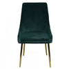 Callan Forest Green Velvet Accent Dining Chair (Set of 2) | Chaise d'appoint de salle a manger Callan en velours vert foret (ens. de 2)