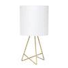 Archar Geometric Wire Table Lamp, Gold, 14\"H
