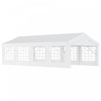 Outsunny 13’x26’ Heavy-duty Outdoor Party Event Tent Patio Gazebo Canopy With 4 Sidewalls, W
