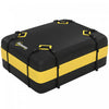 Outsunny Rooftop Cargo Carrier, 15 Cubic Feet Waterproof Soft-Shell Car Roof Storage Bag with 8 Reinforced Straps, Anti-Slip Mat, Door Hooks for All Vehicles with/without Rails