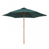 Outsunny ⌀9' x 8' H Patio Umbrella, MarketUmbrella w/ Hardwood Frame Green