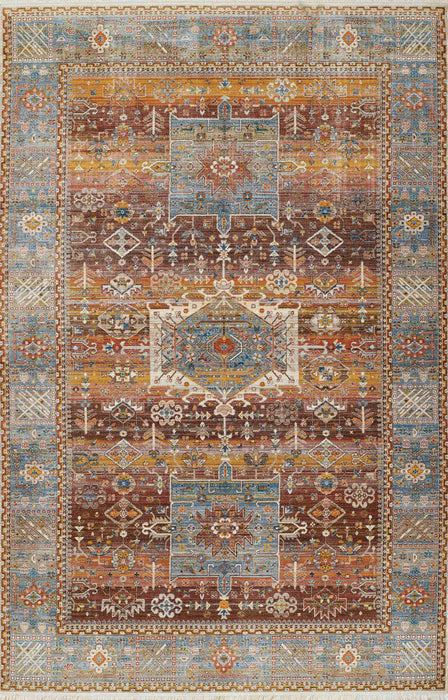 Dulce Traditional 9'0\" x Area Rug in Multi Indoor Area Rug