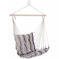 Outsunny Portable Hanging Woven Hammock Seat Rope Swing Chair Sleeping Bed For Outdoor Garden Yard C