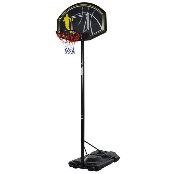 Soozier 6.5'-10' Adjustable Portable Basketball Hoop System Stand Outdoor