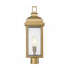 Madrid 1 Light Outdoor Post Light, Weathered Brass