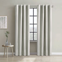 Thermaplus Alpine White Blackout Grommet Curtain Panel - 52 x 108