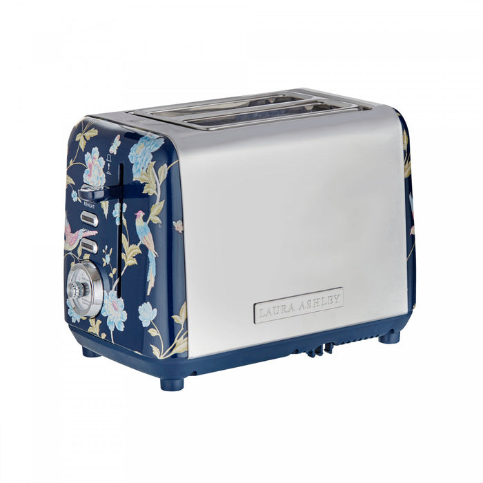 Laura Ashley Stainless Steel 2-Slice Elveden Navy Toaster - VQ-SBT582-LAEN-CA