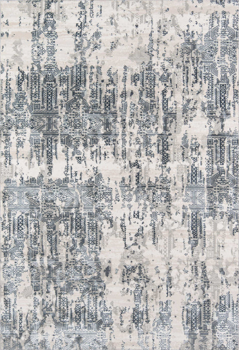 Claudia Traditional 8'11\" x 12'6\" Area Rug in Grey Indoor Area Rug