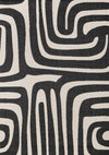 Jackson Black White Abstract Lines Outdoor Rug, 7'10\" x 10'6\" Outdoor Area Rug