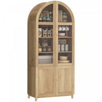 HOMCOM Arched Kitchen Pantry Cabinet, 71