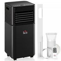 HOMCOM 8000 BTU Air Conditioner, Quiet AC Unit with Remote Control, Black