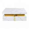 Marcia 43.3\" Square Engineered Wood Coffee Table With Storage Drawers, White