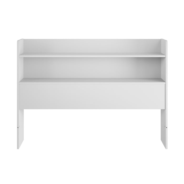 Nordika Hunter Full Bookcase Headboard - White