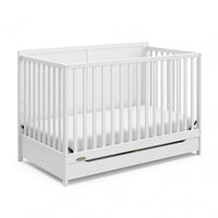 Graco Melrose 5-in-1 Convertible Crib with Drawer - White