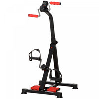 Soozier Pedal Exerciser For Leg/arm With Lcd Display & Foot Massage Roller