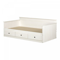 Plenny Daybed with Storage White Wash - South Shore Twin Bed 