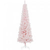 Homcom Snow Flocked Pencil Christmas Tree Slim Artificial Christmas Tree