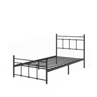 Nicholas Metal Platform Bed with Headboard - Twin Size 