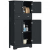 HOMCOM 50.5\" Kitchen Pantry Storage Cabinet with Doors and Adjustable Shelf