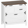 HOMCOM 4 Drawer File Cabinet Filing Cabinet for Letter/A4/Legal Files White