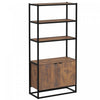 HOMCOM Storage Cabinet with 3 Open Shelves Cupboard for Livingroom Bedroom