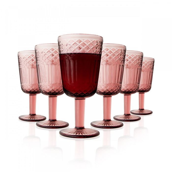 Arimi Claire Goblet Set 6-piece Pink