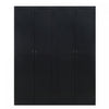 Cornelia Modern 2-Piece Wardrobe Closet in Black Armoire