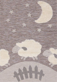 Kids Sheep Area Rug - 3'11