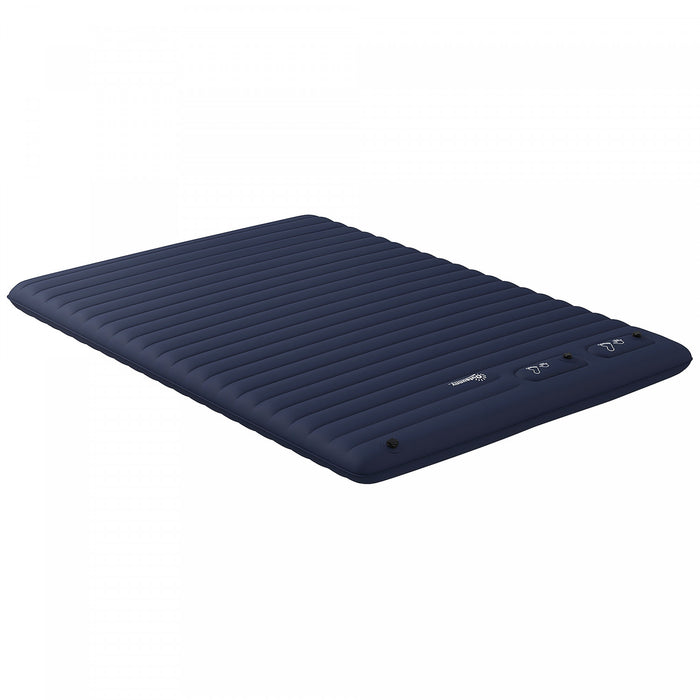 Outsunny Camping Air Mattress, Double Air Bed With Foot Pump And Carry Bag