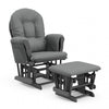 Storkcraft Hoop Glider and Ottoman - Gray/Gray
