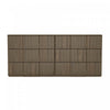Clive Mid-Century Modern 72\" Dresser in Walnut Brown and Gold (6-Drawer)