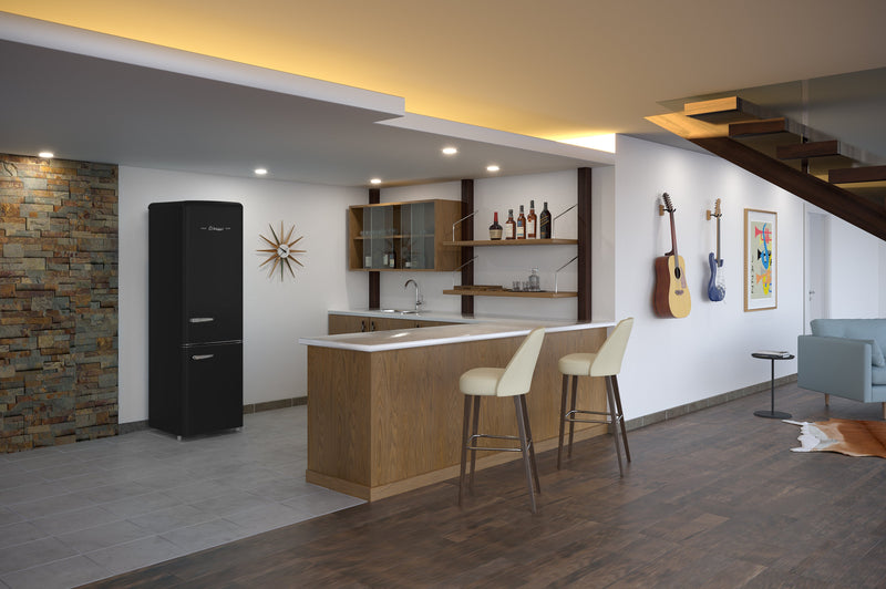 Classic Retro by Unique 9 Cu. Ft. Bottom Freezer Refrigerator - UGP-275L B AC