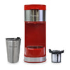 Kenmore Single Serve Coffee Maker with Travel Mug – Red - KKCMKCM-R