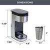 Kenmore Single Serve Coffee Maker with Travel Mug – Black - KKCMKCM-B | Cafetière Kenmore à portion individuelle avec tasse de voyage - noire - KKCMKCM-B