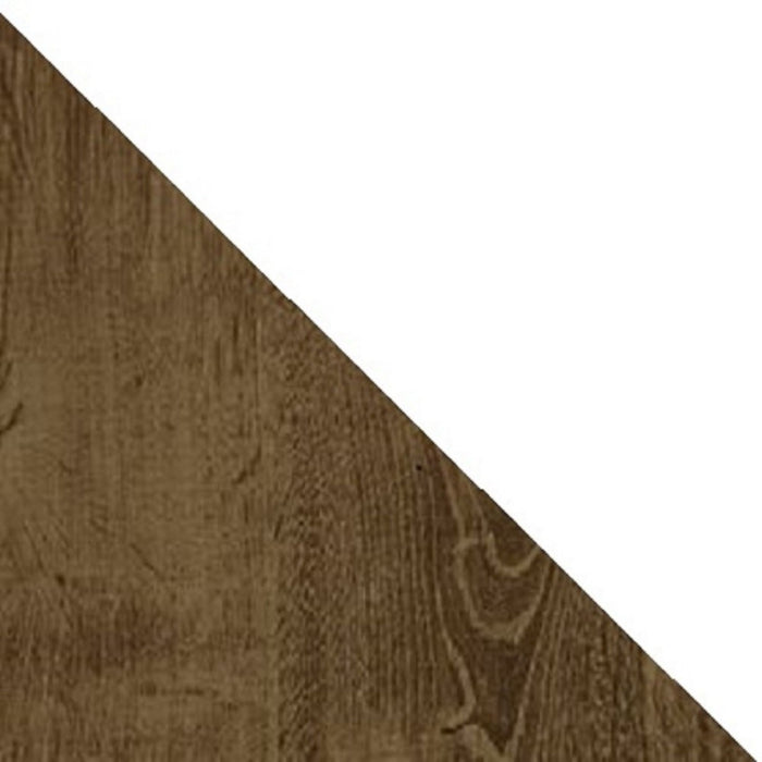 Manhattan Comfort Liberty 53.14\" Mid-Century Modern TV Stand with 5 Shelves & 1 Door - Rustic Brown & Aqua Blue