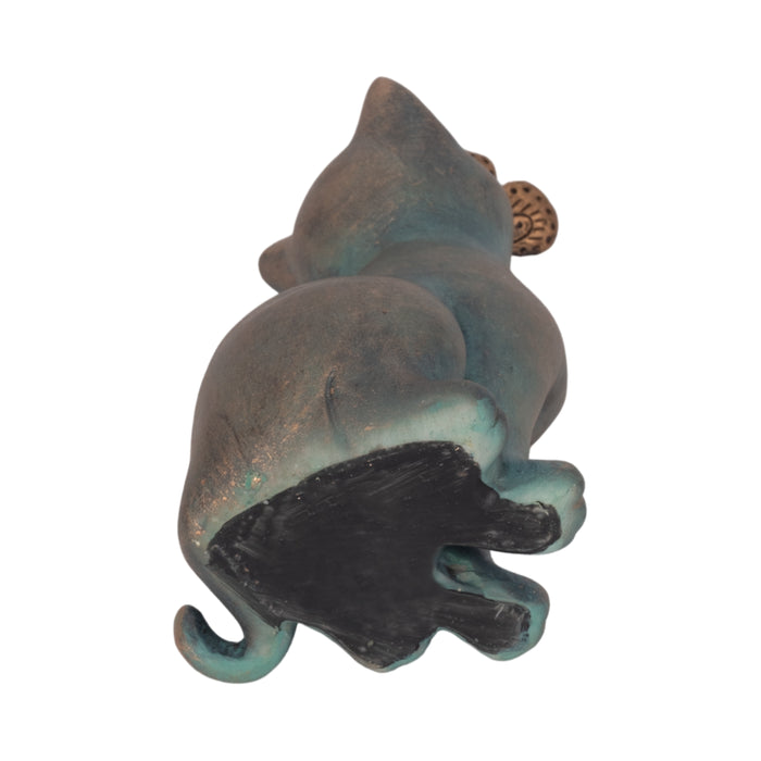 7\" Cat With Butterfly on Nose - Multi-Colour