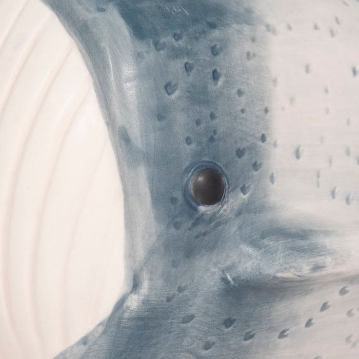 8\" Blue Whale Decor - Blue and White