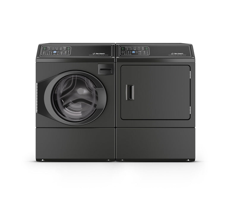 Huebsch® 3.5 Cu. Ft. Front Load Washer and 7 Cu. Ft. Electric Dryer with Pet Plus™ - Matte Black