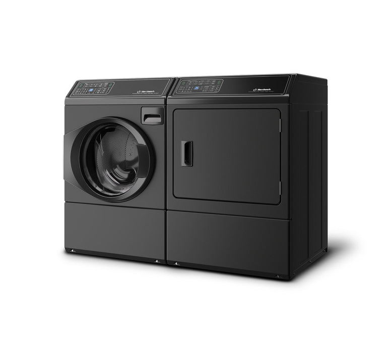 Huebsch® 3.5 Cu. Ft. Front Load Washer and 7 Cu. Ft. Electric Dryer with Pet Plus™ - Matte Black