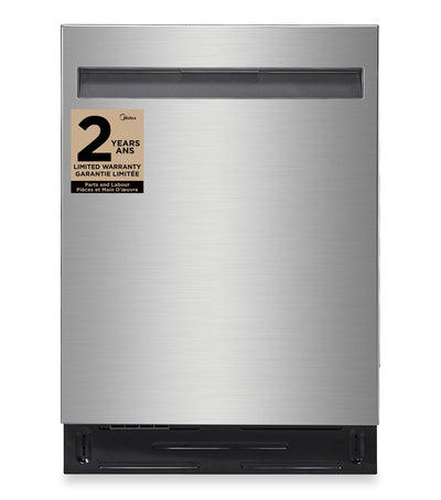 Midea 24" Top Control Dishwasher with Sensor TruDry™ - Stainless Steel - MDT24P7CST | Lave-vaisselle Midea de 24 po avec commandes sur le dessus et séchage Sensor TruDryMC - acier inoxydable - MDT24P7CST