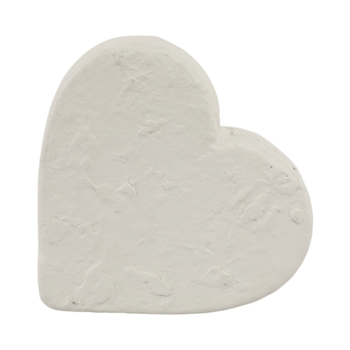 8\" x 8\" Textured Ecomix Heart - Ivory