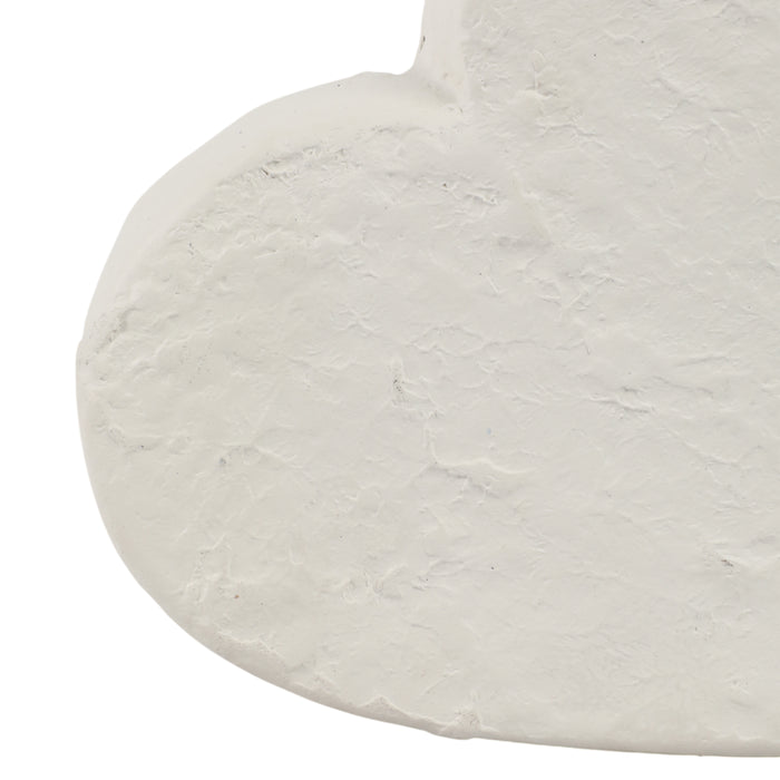 8\" x 8\" Textured Ecomix Heart - Ivory