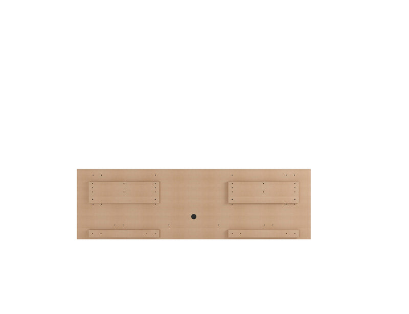 Manhattan Comfort Astor 70.86\" Modern Floating Entertainment Center with Media Shelves - Off White
