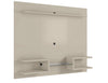 Manhattan Comfort Plaza 64.25\" Modern Floating Wall Entertainment Center with Display Shelves - Off White