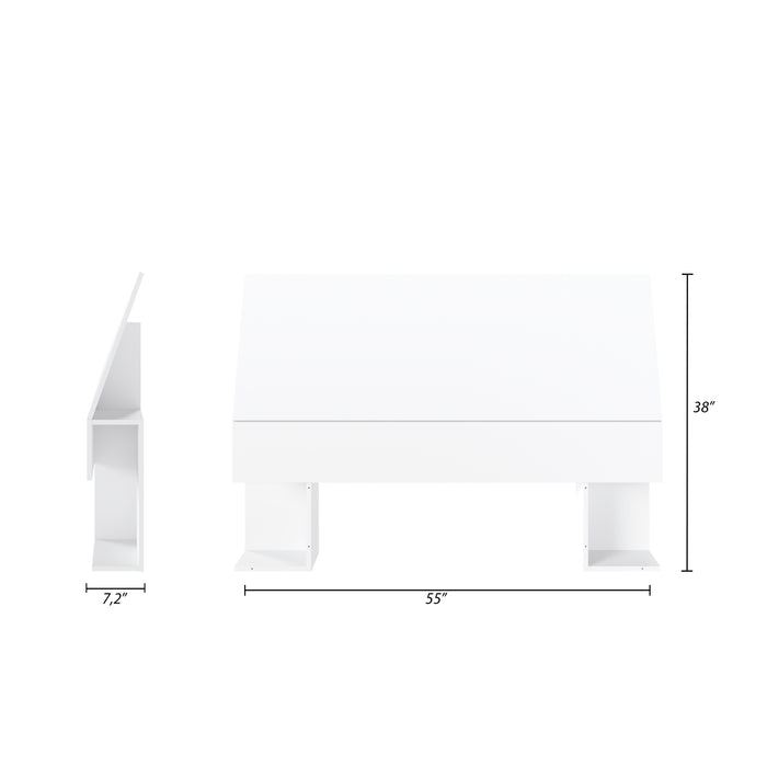 Nordika Full Panel Headboard - White