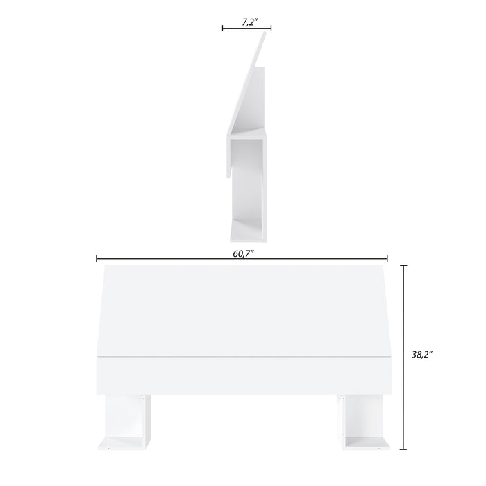 Nordika Queen Panel Headboard - White