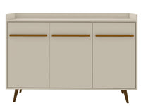 Manhattan Comfort Bradley 53.54” Buffet Stand with 4 Shelves - Off White