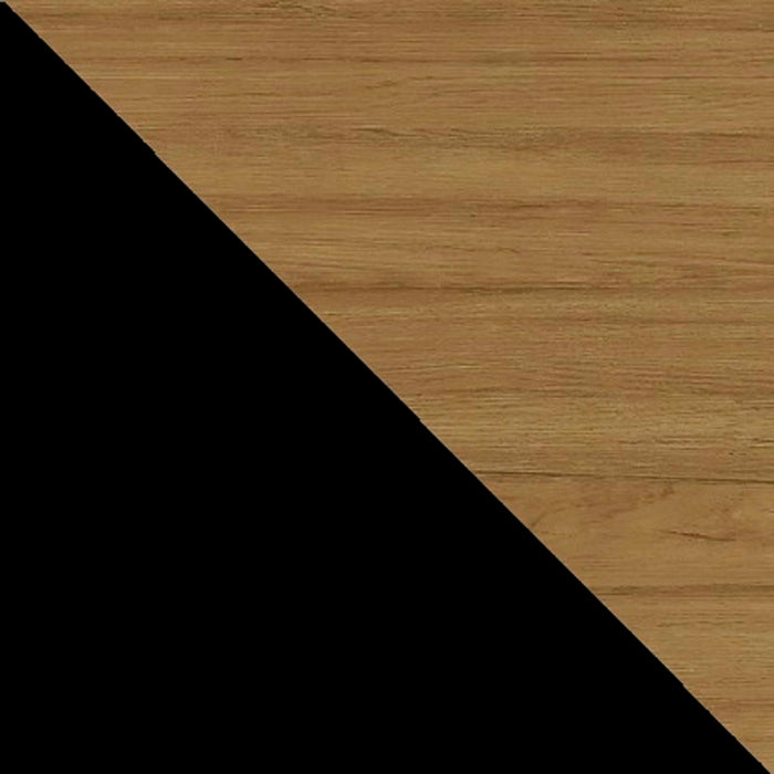 Manhattan Comfort Yonkers 62.99” Sideboard with Solid Wood Legs & 2 Cabinets - Black & Cinnamon