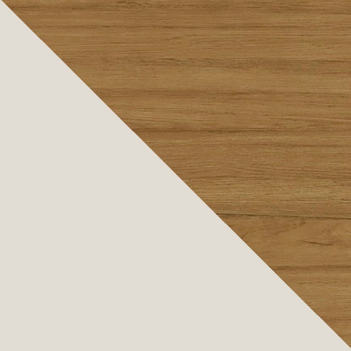 Manhattan Comfort Vernon 62.99\" Floating Wall Entertainment Center - Off White & Cinnamon