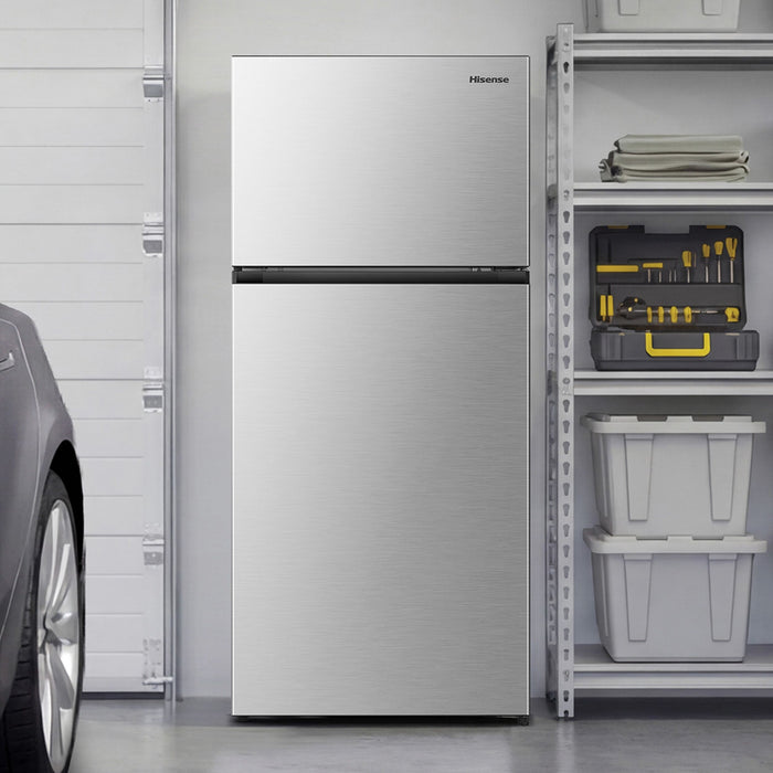 Hisense 30” 21.2 Cu. Ft. Full-Depth Top-Mount Refrigerator – Stainless Steel - RT21N3ESE